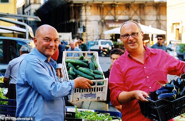 A source has now told MailOnline that Gregg has told friends he 'accepts his TV career is effectively over' (pictured in 2000 with Charlie Hicks for the show Follow That Tomato)