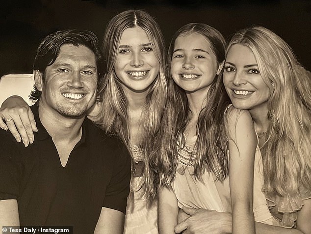 Tess and Vernon live with their look-alike daughters (L-R) Phoebe, 20, and Amber, 15,