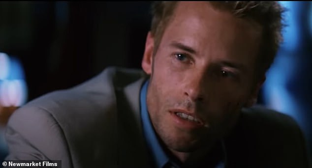 Pearce had previously played the lead role of an amnesiac in Nolan's 2001 neo-noir film Memento (pictured), alongside The Matrix bombshell Carrie-Anne Moss