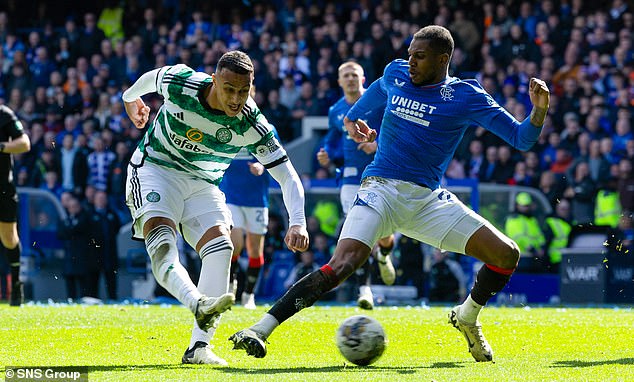 The Irishman found the net on his derby debut, coming off the bench to score at Ibrox