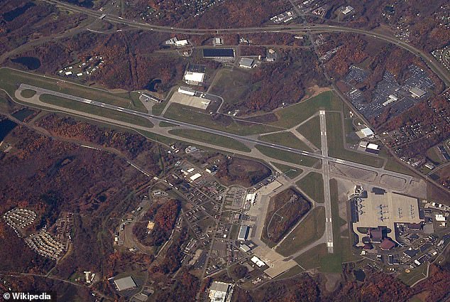 The Democrat spoke out after the drones forced Stewart Airfield (pictured) to close its airspace for more than an hour on Friday, releasing a statement saying the FBI 