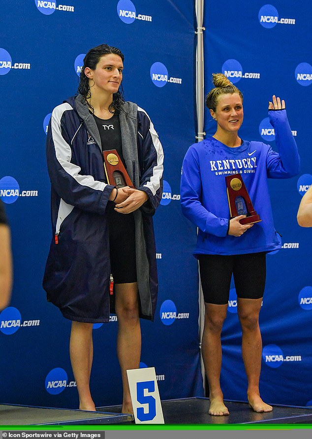 Riley Gaines tied with trans woman Lia Thomas in the 200 Freestyle final of the 2022 NCAA Championships. Gaines gained national attention for her vocal opposition to Thomas