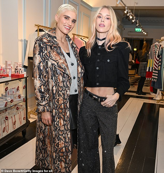 Tigerlily Taylor and Lady Mary Charteris at the alice+olivia by Stacey Bendet x Hot Lips event in London on December 12