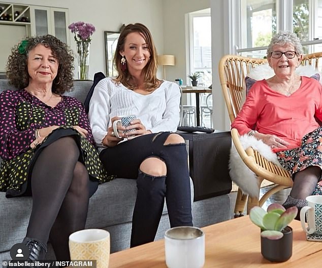 'I won't lie, it was a shock. Mom was just as shocked and we tried to make sense of things,” Isabelle told Mamamia. Also pictured: Emily Silbery