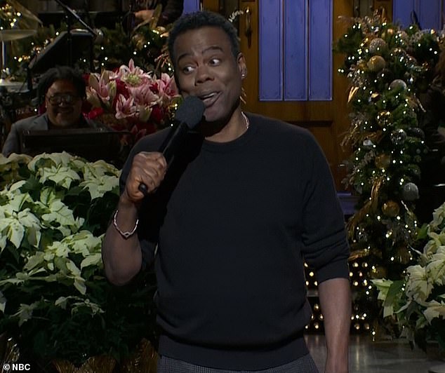 Prodigal son Chris Rock also mentioned the high-profile murder during his monologue, drawing gasps from some in the studio audience