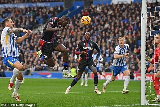 Sarr made it 2-0 for Palace in the 33rd minute when he found the net with a header