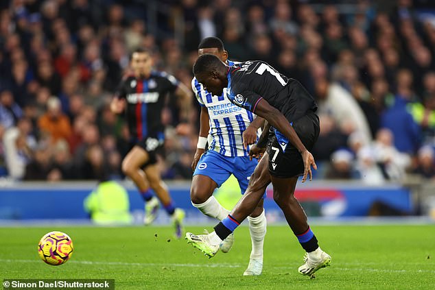 1734278923 267 Brighton 1 3 Crystal Palace Ismaila Sarr hits brace and Trevoh