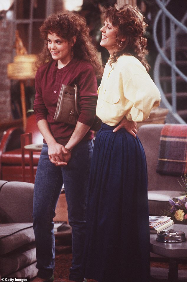 Dawber later appeared in another sitcom, My Sister Sam, which aired on CBS from 1986 to 1988 (seen above with the late Rebecca Schaeffer)