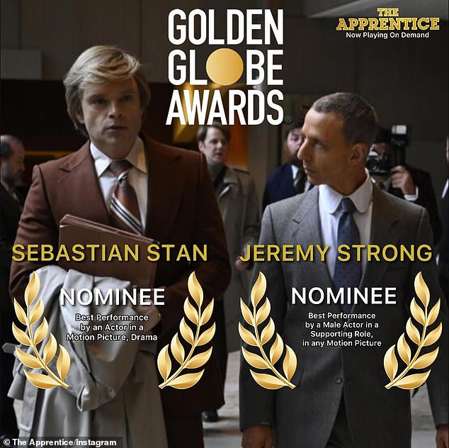 Noor's critically acclaimed Donald Trump biopic The Apprentice only returned $12.1 million from its $16 million budget, but scored two Golden Globe Award nominations and three Independent Spirit Award nominations