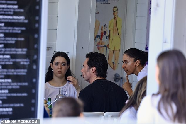 The 56-year-old Hollywood star visited the very trendy Speedos Café in the hip seaside suburb of North Bondi on Sunday