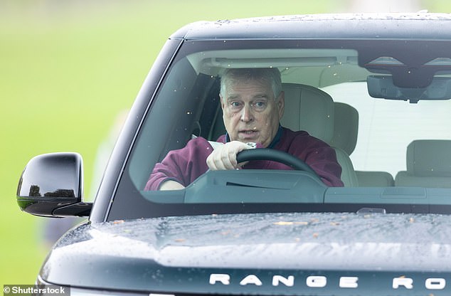 Andrew (pictured driving in Windsor) has long-standing links with the Gulf, where he is a regular visitor and where it is believed his royal status would still offer some opportunities