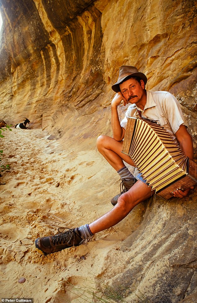 A Bigfoot seeker at Grand Staircase-Escalante National Monument, Utah