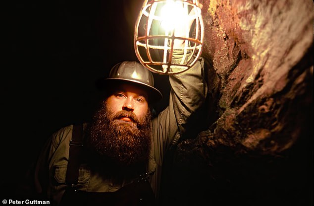 A gold prospector in Dahlonega, Georgia