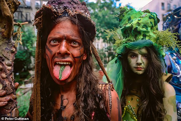 Two urban garden activists in the Lower East Side, New York City, New York