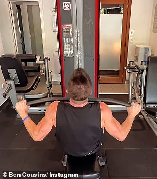 Ben focused on his shoulders and lats