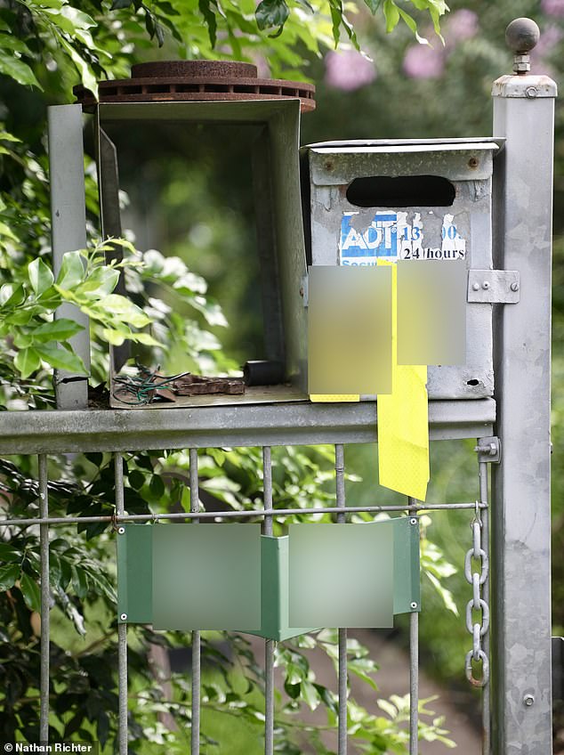 A yellow ribbon, used as a welcome sign for returning soldiers and released prisoners, was tied to Lee Rush's mailbox Monday.