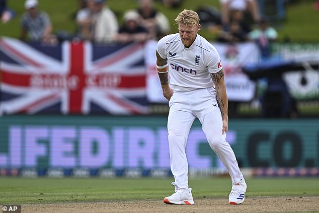 He had just sent down the second ball of his 37th over of the third Test against New Zealand