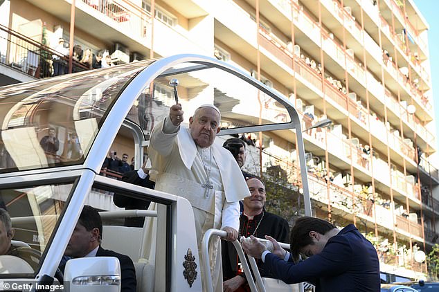 The seat has been raised so that the public has a better chance to catch a glimpse of the Pope as he drives by on his new set of wheels