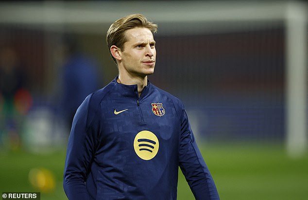 Barcelona's Dutch midfielder Frenkie de Jong was branded a 'big mystery' after failing to appear