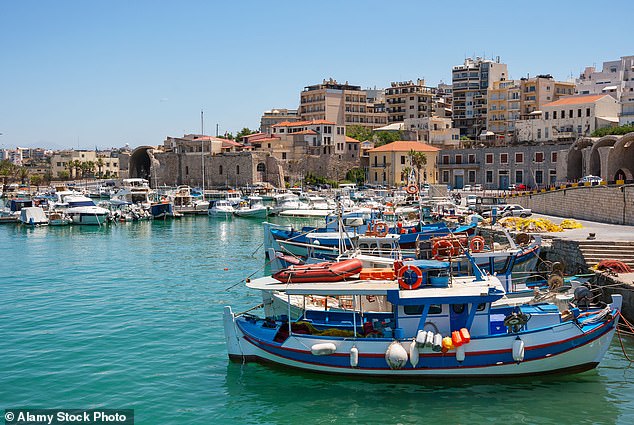 The port of Heraklion where Jean Hanlon's body was discovered