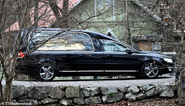 In the photo: Princess Birgitta's coffin arrives at the cemetery in Hagaparken for Sunday's funeral