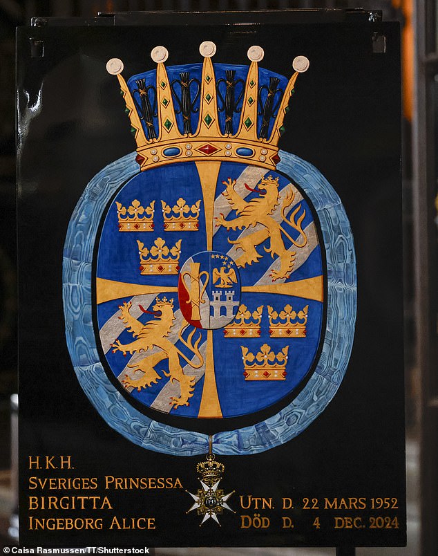 Princess Birgitta was a member and commander of the Royal Orders of Knighthood and a member of the Seraphim Order