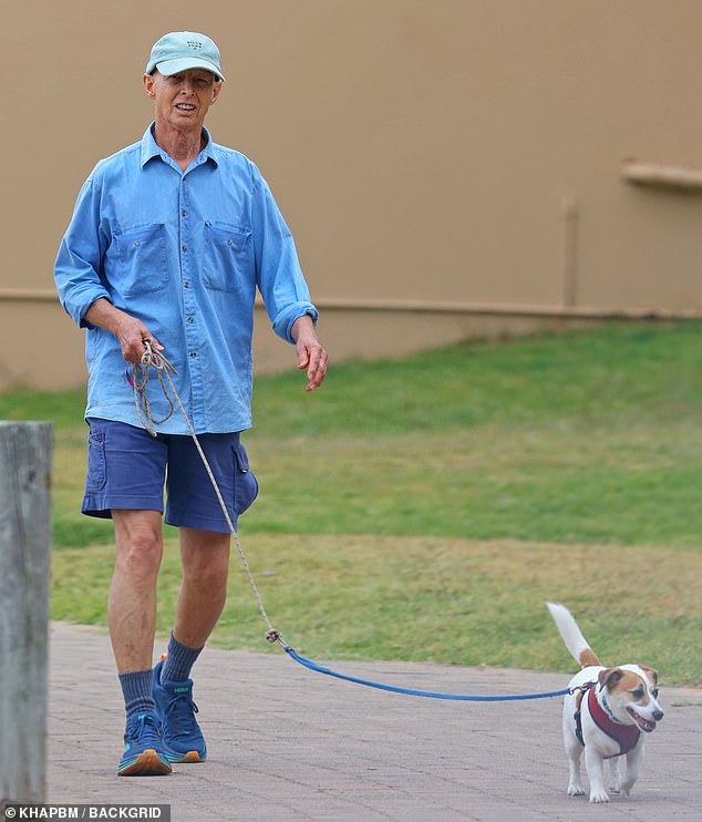 Serious wore a green corduroy cap that was slightly too big for his head, bright blue glasses, a collared shirt and navy blue shorts