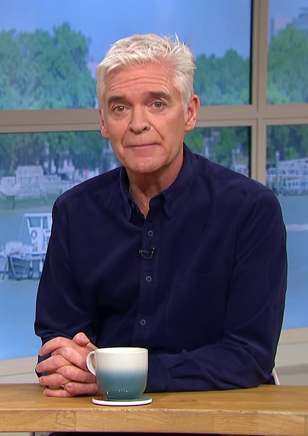 Despite the joke about Mr Schofield (pictured) reaching the audience, ITV made the decision to omit it from the broadcast