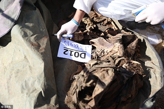 Bags were found containing prison codes and probably the names of the deceased