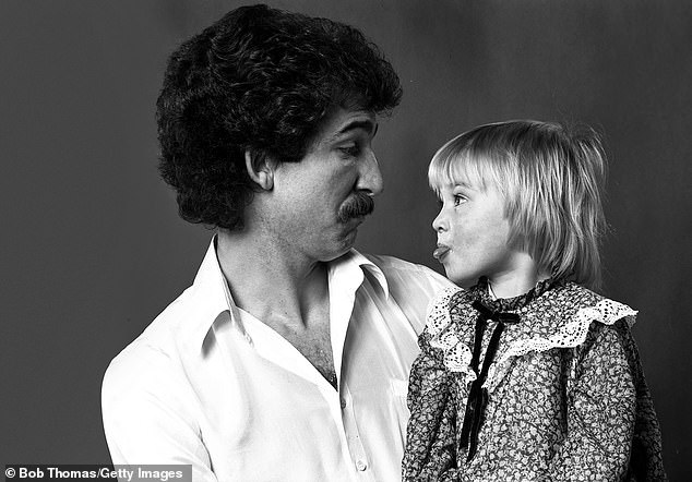 Mail Sport columnist Graeme Souness pushed Cates in a pram as a baby, but found herself asking questions from her in a studio years later (pictured together in 1979)