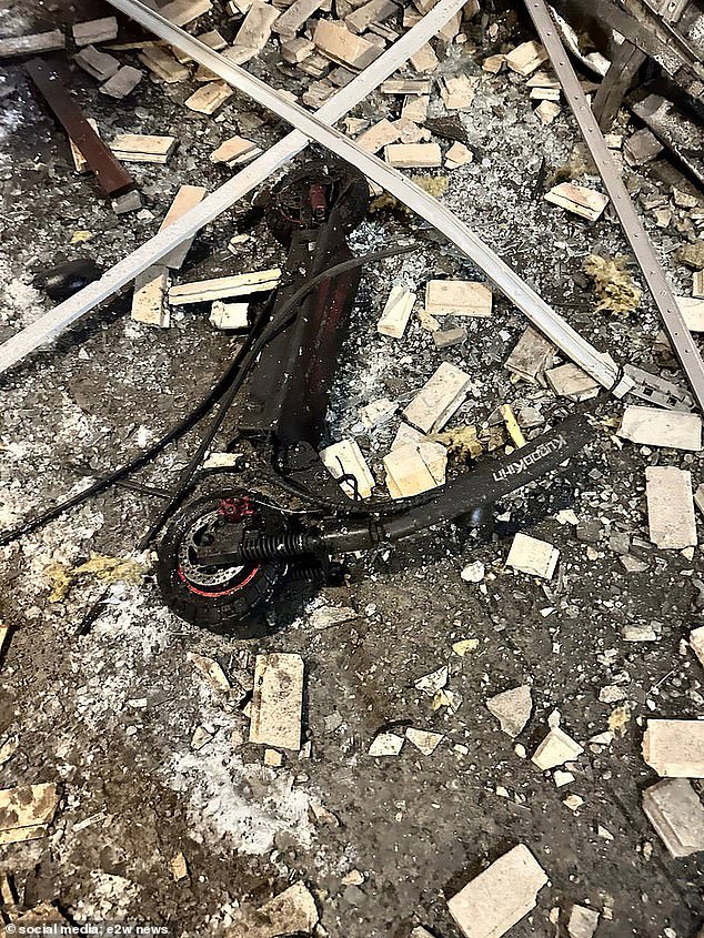 It is understood the bomb was hidden in an electric scooter when it exploded