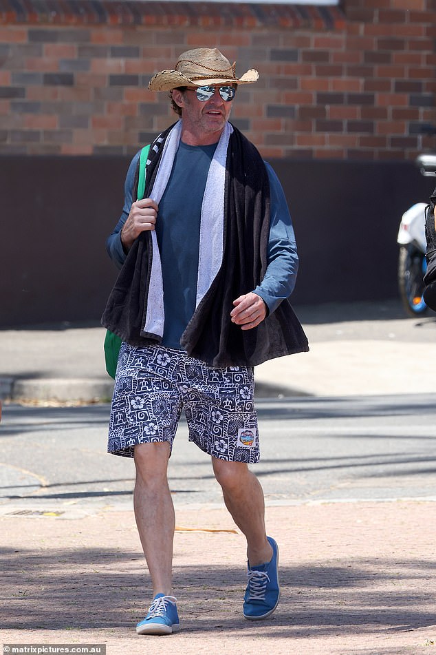 Jackman's relaxed style and effortless charm added to the atmosphere of the perfect Australian day out