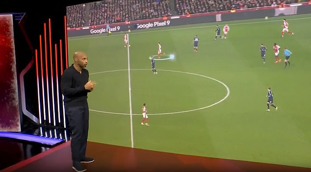 Henry highlighted different facets of Arsenal's attacking play in a fascinating segment