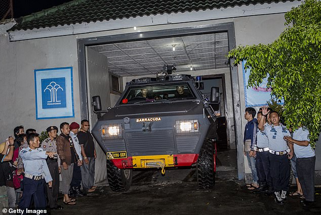 The armored vehicle was used to transport Veloso to her scheduled execution