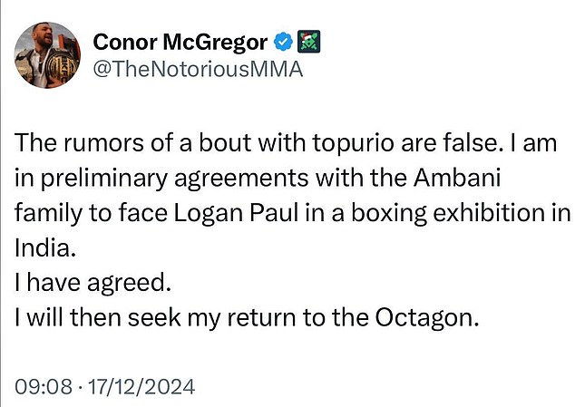 1734429456 0 Conor McGregor confirms huge boxing fight against Logan Paul and