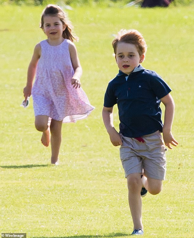 Prince George and Princess Charlotte attend the 2018 Maserati Royal Charity Polo Trophy at Beaufort Park