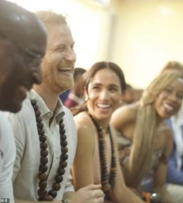 The Sussexes during their visit to Nigeria in May this year