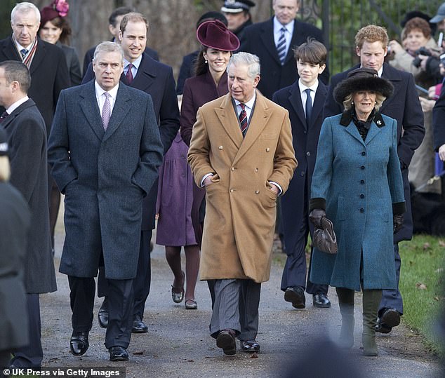 The King and Queen will attend church with Andrew as a family - including William and Kate - on Christmas Day