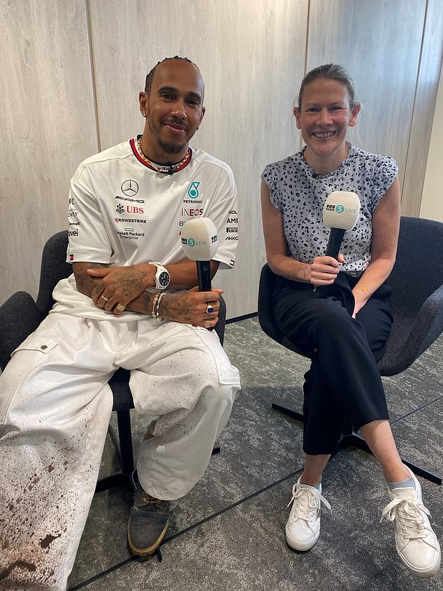 Seven months after her stroke, Jennie did her first on-air interview with former champion Lewis Hamilton as the F1 world stepped up with remarkable kindness to support her