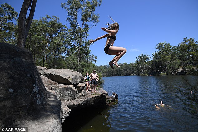 Western Sydney residents will be looking to cool off today as the mercury tops 42 degrees Celsius