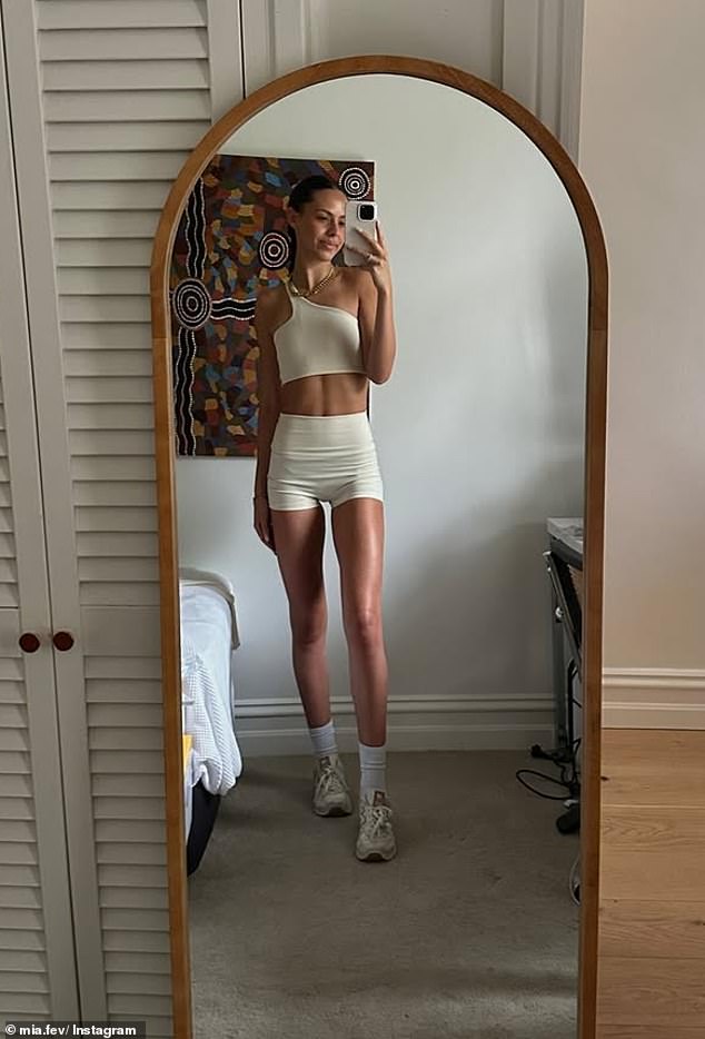 Last week, Mia posted on Instagram and showed off her toned figure in tiny shorts