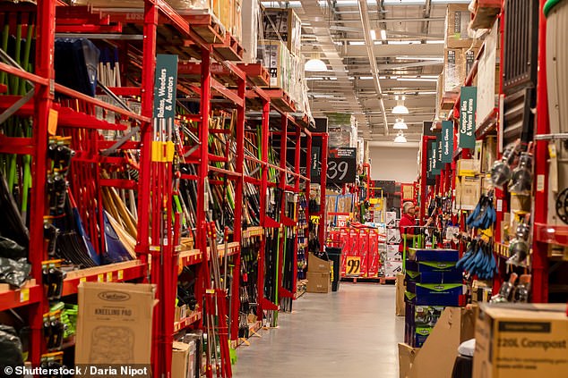 Shane acknowledged that knife laws are a 'serious matter' but pointed out that there are other tools sold in the store that are more dangerous (Bunnings store photo)