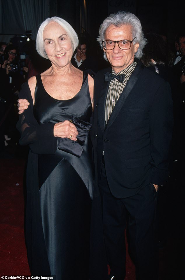 Richard Avedon and Mellen attend the CFDA Awards at the New York State Theater