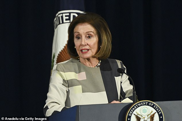 Representative Nancy Pelosi opposed a complete ban on member stock trading in 2021