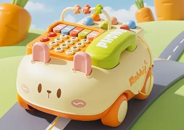 Unsafe: This cute toy telephone car was considered a hearing hazard. Toys found on Temu were a fraction of the cost of similar toys from popular retailers