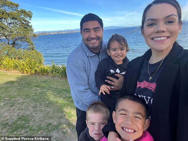 The father said he felt 'overwhelmed' with emotion when he realized he could now afford to feed his family comfortably in Australia