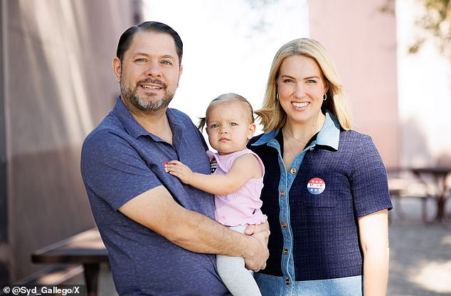 Sydney B Gallego & Ruben Gallego with their daughter