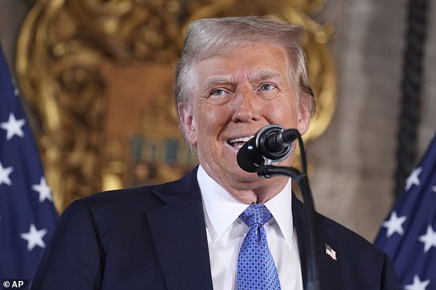 President-elect Donald Trump speaks during a press conference at Mar-a-Lago, Monday, December 16, 2024, in Palm Beach, Florida. He has long criticized the January 6 Select Committee, which focused on investigating his actions and his own. followers