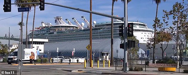 The 4,000-passenger Navigator of the Seas ship bound for Ensenada, Mexico, had left California's port of San Pedro just hours before the harrowing incident