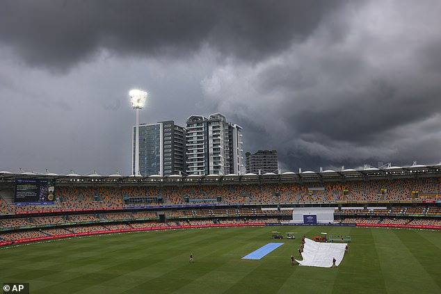 Australia have been left frustrated by rain at the Gabba during the third Test